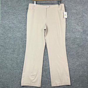 Calvin Klein Women's Flat Front Straight Leg Modern Fit Dress Pants Size 14